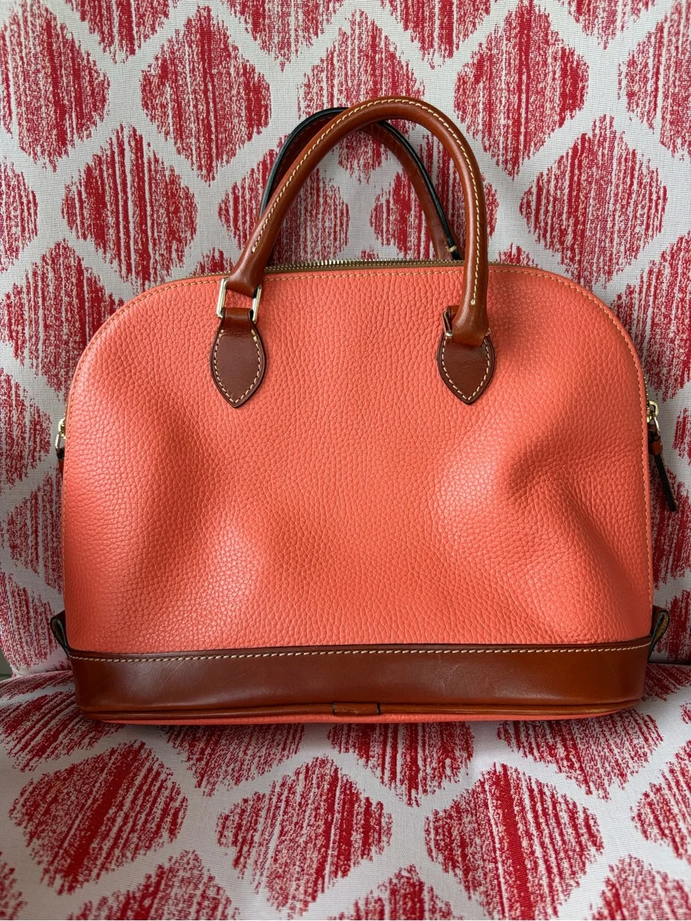 Dooney & Bourke Coral Zip Zip Pebbled Leather Satchel